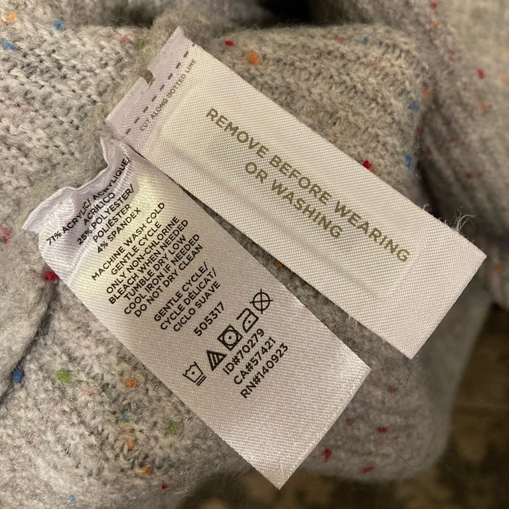 Loft Grey Confetti Sweater  - Picture 8 of 9